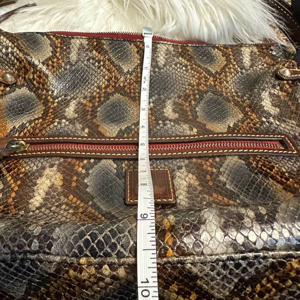 Dooney and Bourke Python Embossed Python Satchel Multicolor - Picture 14 of 15